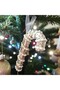 New Year Cane Candy with Pearl Stripes 17cm Ast7243