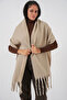 Women's Soft Textured Thick Shawl Scarf 15951 - A.Beige