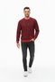Men's Crew Neck Patterned Soft Sweater - 2