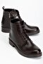 165-225 Brown Yanki Lace-Up Zippered Casual Women's Boots - 4