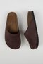 Tonala Women's Vegan Leather Buckle Brown Sabo Slippers - 3