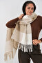 Women's Soft Textured Thick Shawl Scarf 15951 - Mink - 6