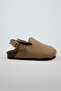 Lapaz Women's Vegan Leather Buckle Mink Sabo Slippers - 2