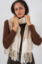 Women's Soft Textured Thick Shawl Scarf 15951 - Mink - 5