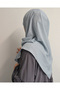 Bamboo Scarf 100X100 cm – Anti-Sweat, Non-Pilling and Non-Shedding, Suitable for All Seasons Light Blue - 3