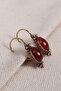 Authentic Earrings with Agate Stone - 2