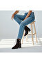 Brown Suede Genuine Leather Gold Button Detailed Women's Pointed Toe Boots - 3