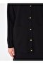 Soft Button Pocket Detailed Cardigan & Skirt Knitwear Set - Black - - 4