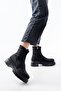 236-2011 Black Diver Zippered Daily Women's Boots - 3