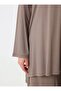 Natural Fabric Comfortable Fit Tunic & Pants Plus Size Set - Mink - - 5