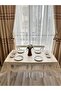 Honeycomb Model Tablecloth Seamless Fabric Plastic Modern Pattern Tasseled Stain Resistant - 4