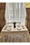 Square Tablecloth Seamless Fabric Plastic Modern Pattern Tassel Stain Resistant Tablecloth - 4