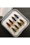 8pcs mix color Fly Fishing Flies Kit Artificial Bait Nymph Scud Fly Bug Worm Trout Fishing Flies Ins - 4
