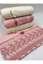 Set of 4 100% Velvet Guipure Bow-Shaped Dowry Hand and Face Towels - 4
