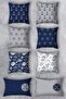 Double Sided Printed 43x43 Throw Pillow Cover Set of 8 Combination. - 2