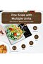Digital Kitchen Scale with Nutritional Calculator, LCD Display, Stainless Steel - 2