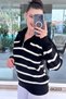 Half Zipper Knitwear Blouse 6K203 - 4