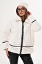 Women's Stripe Detailed Zipper Closure Plush Jacket 255125 - 265148