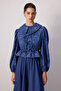 Patterned Denim Skirt Tunic Set - 2