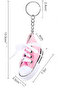 حذاء رياضي صغير من طراز Chucks على شكل سلسلة مفاتيح وحقيبة زينة ريترو - 2
