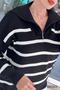 Half Zipper Knitwear Blouse 6K203 - 5