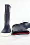 Nautic Women's Navy/White Rain Boots - 4
