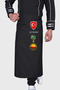 Turkish Flag Wacs Tafed Embroidered Chef Apron Chef Apron Cafe Restaurant Kitchen with Name Gift