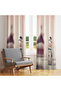 Cream Red Mini Snowman Winter 140X260 Single Wing Background Curtain
