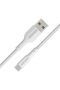 USB to USB-C Cable 2m, Silicone, 2A Fast Charging, 480Mbps - XCord-AC200 (White)