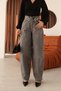 Anthracite High Waist Balloon/Baggy Fit Washed Women's Jeans