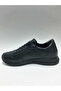 Genuine Leather Laceless Comfortable Daily Flexible Rubber Sole Black Winter Men's Shoes - 3
