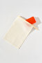 Set of 2 Ecru Facial Scrub and Body Bath Shower Scrub Exfoliating Gloves Floş Silk - 7