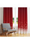 Red Gradient Backdrop Christmas Themed Single Wing Background Curtain 140X260 cm