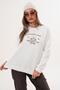 Women's Three-Thread Sweatshirt with Embroidered Text on the Front 255366 - 265125 - 2