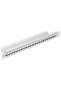 19" 24-Port Patch Panel (SFA/SFB), 1U, RAL7035 (empty)