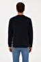Men's Regular Fit Crew Neck Navy Blue Sweatshirt 50308149-Vr033 - 5