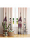 Cream Red Mini Snowman Winter 140X260 Single Wing Background Curtain - 3