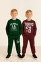Winter Fleece-Lined Boys' Swaetshirt Tracksuit Set Bottom Top 2Piece Set
