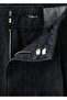 Wide-Leg Pencil Denim Pants - 7