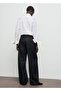 Wide-Leg Pencil Denim Pants - 4