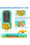 Musical Steering Wheel Toys for Boys 4-6, Toddler Simulated Driving Racing Car Game with Sound - 4