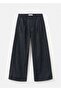 Wide-Leg Pencil Denim Pants - 3