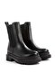 Black Elastic Women's Boots - 2