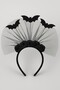Halloween Black Rose and Bat Tulle Crown – Gothic Costume Accessory - 4