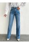 Jeannine Women Jeans 90's Wide Leg Stretch Fabric Casual High Waist Baggy Wide Leg Jean Palazzo Denim Pants