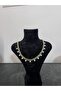 Gourmet Chain Mini Evil Eye Beaded Gold Shiny Brilliant Necklace - 2