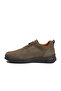 Khaki Nubuck Genuine Leather Orthopedic Men's Casual Shoes 252070 m - 4