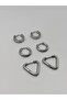Steel Silver Colortriangle Earrings - 5