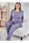 Milan Fabric Plus Size Long-Sleeve Pajamas Set 7666