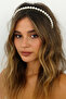 Stylish Hair Crown with Pearl Stones - 3
